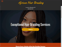 Tablet Screenshot of hairbraidingsalonwi.com